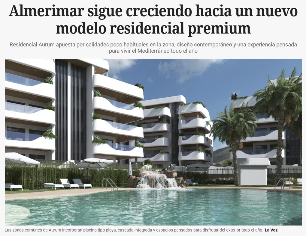 Almerimar sigue creciendo hacia un nuevo modelo residencial premium