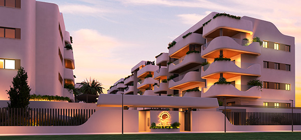 Aurum Residencial - Exterior Entrance 2 Night